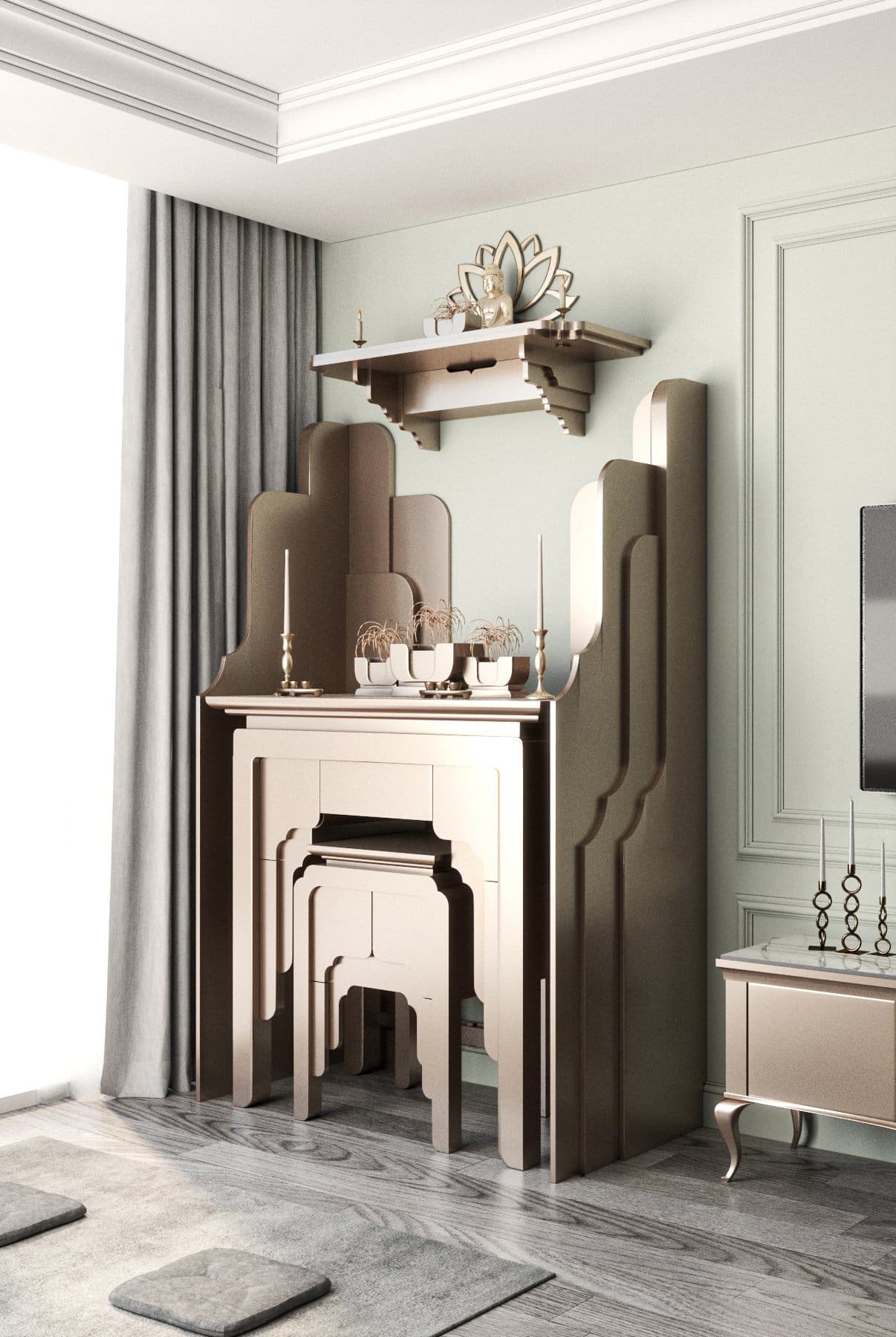 Bàn thờ gia tiên Nghinh Sơn