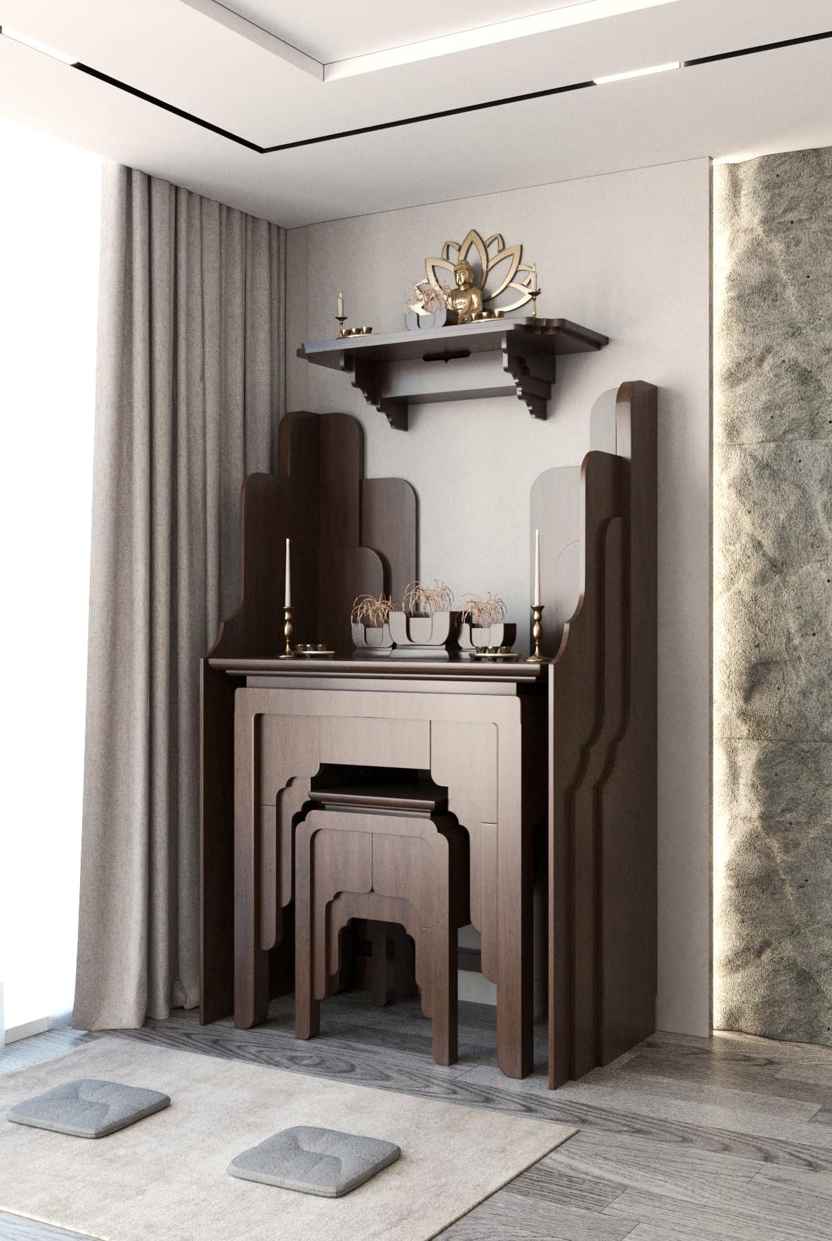 Bàn thờ gia tiên Nghinh Sơn