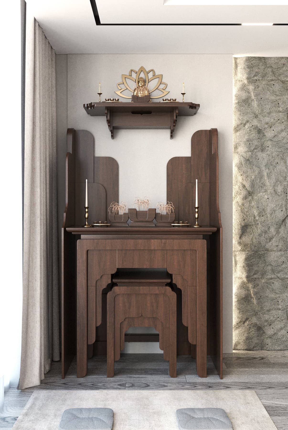 Bàn thờ gia tiên Nghinh Sơn