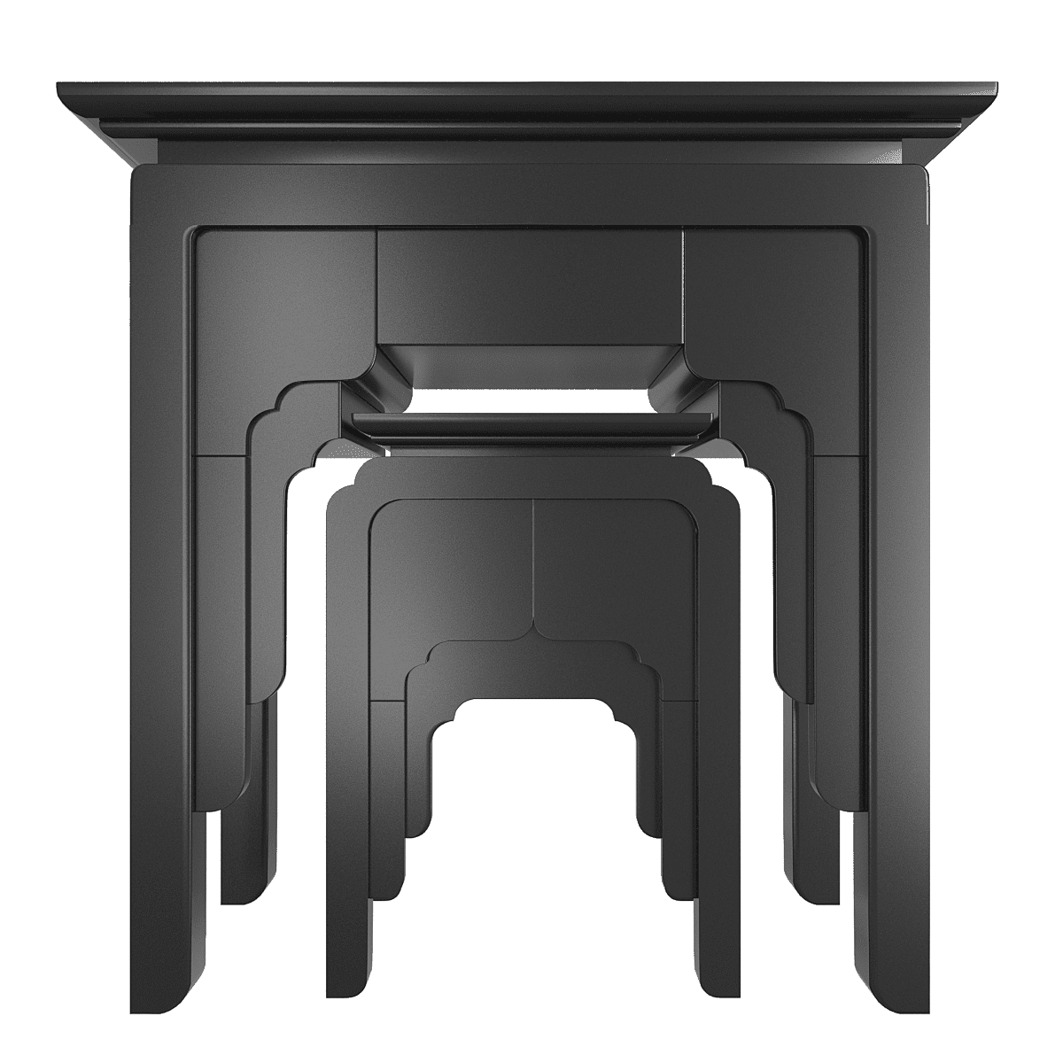 Bàn thờ gia tiên Nghinh Sơn đen huyền