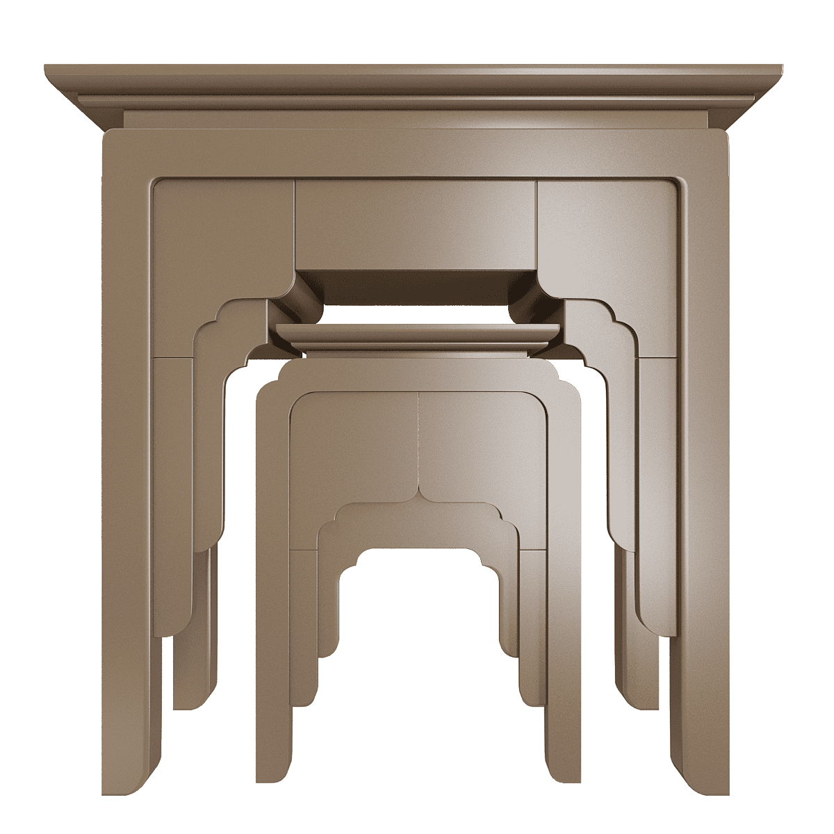 Bàn thờ gia tiên Nghinh Sơn nâu kim