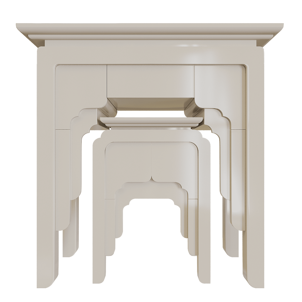 Bàn thờ gia tiên Nghinh Sơn trắng sứ