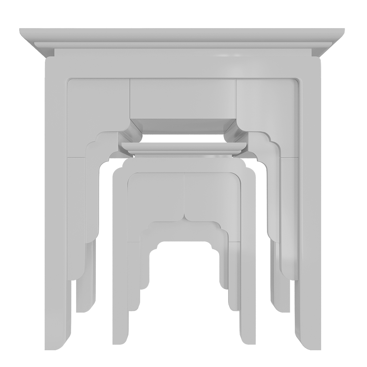 Bàn thờ gia tiên Nghinh Sơn trắng sứ