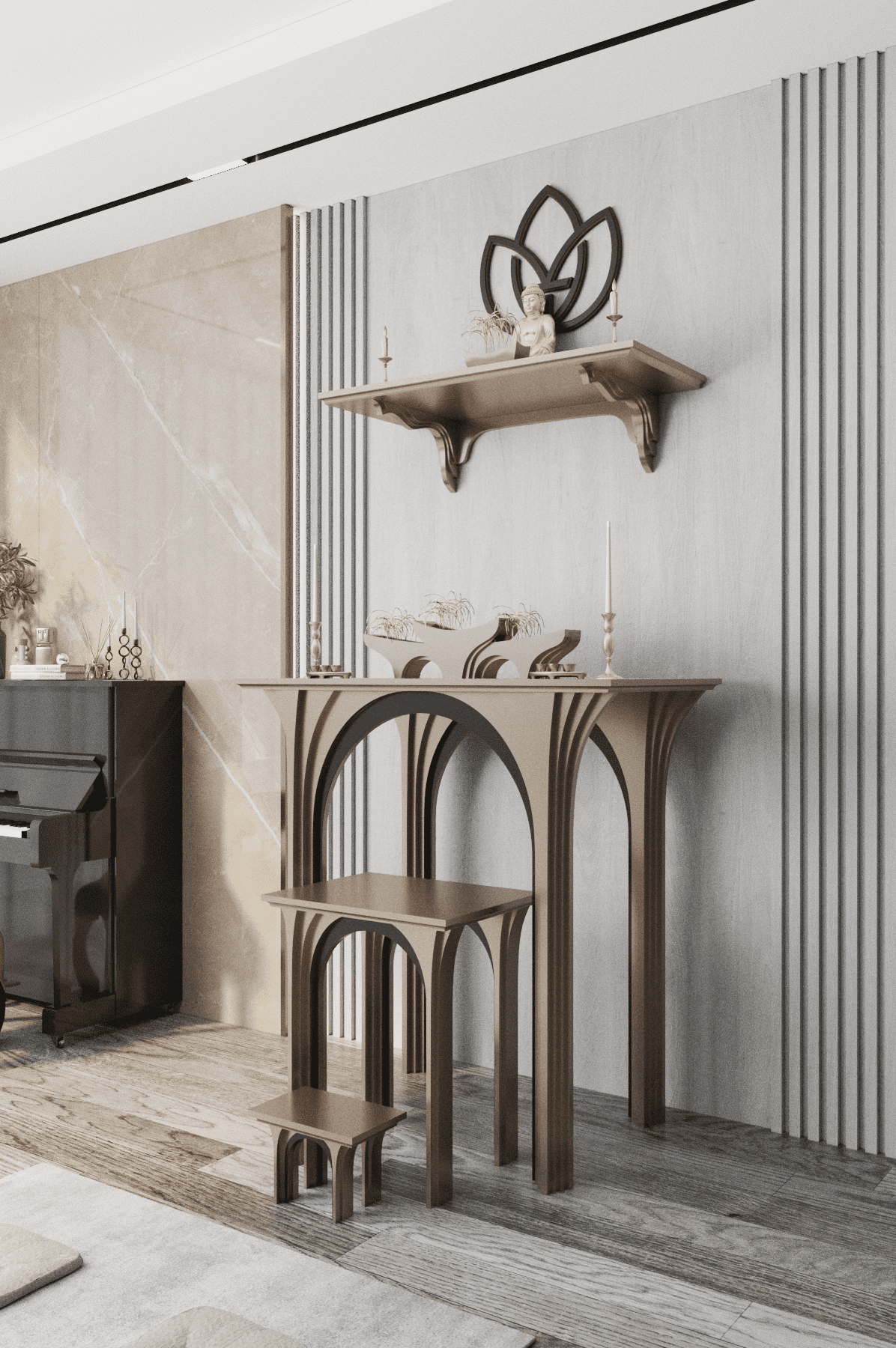 Bàn thờ gia tiên Nhật Quang