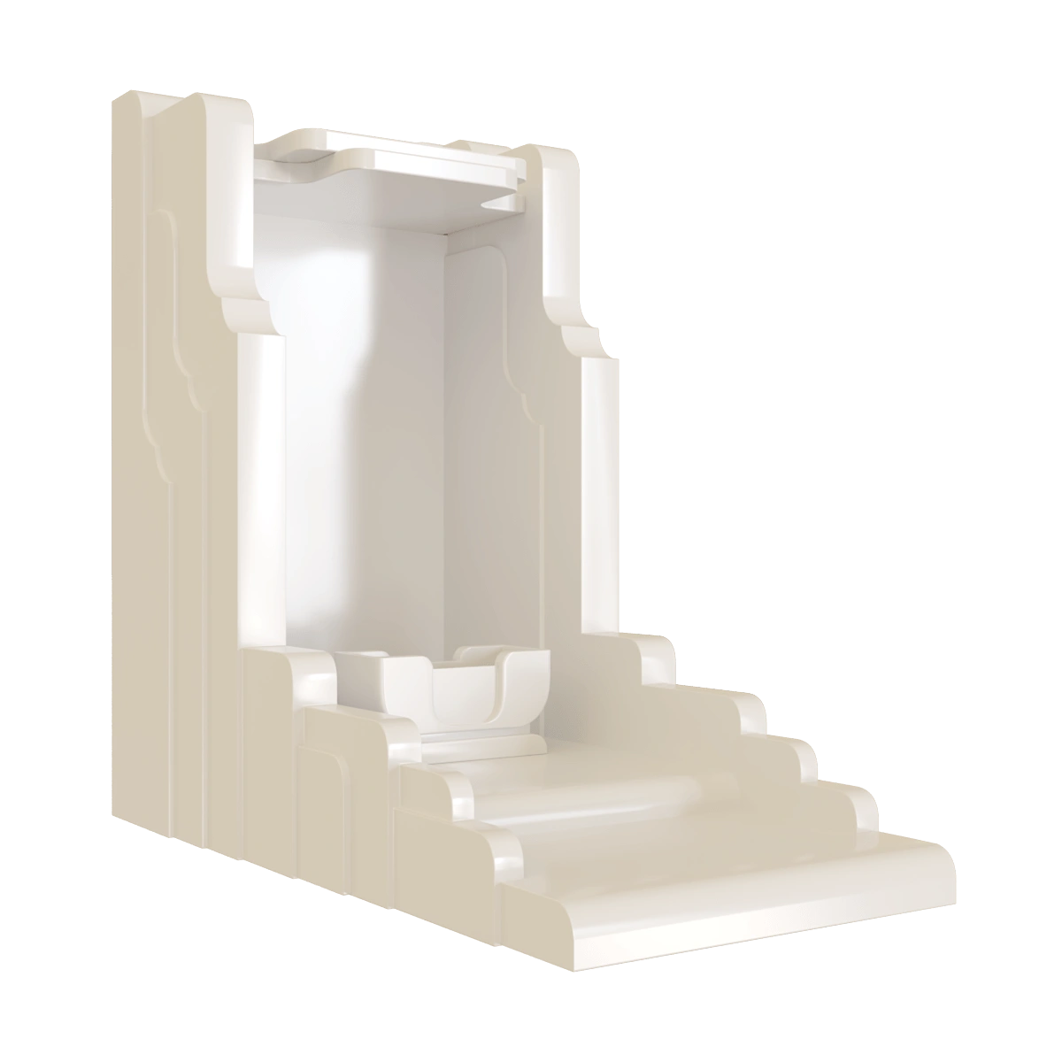 bàn thờ thần tài nghinh sơn trắng sứ góc nghiêng