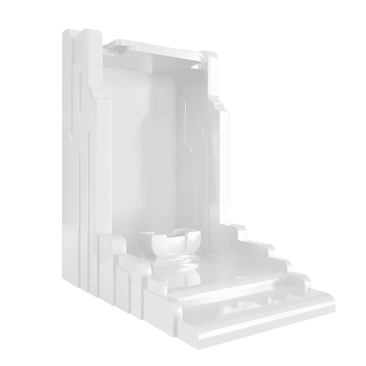 Bàn thờ thần tài Nghinh Sơn màu trắng tuyết