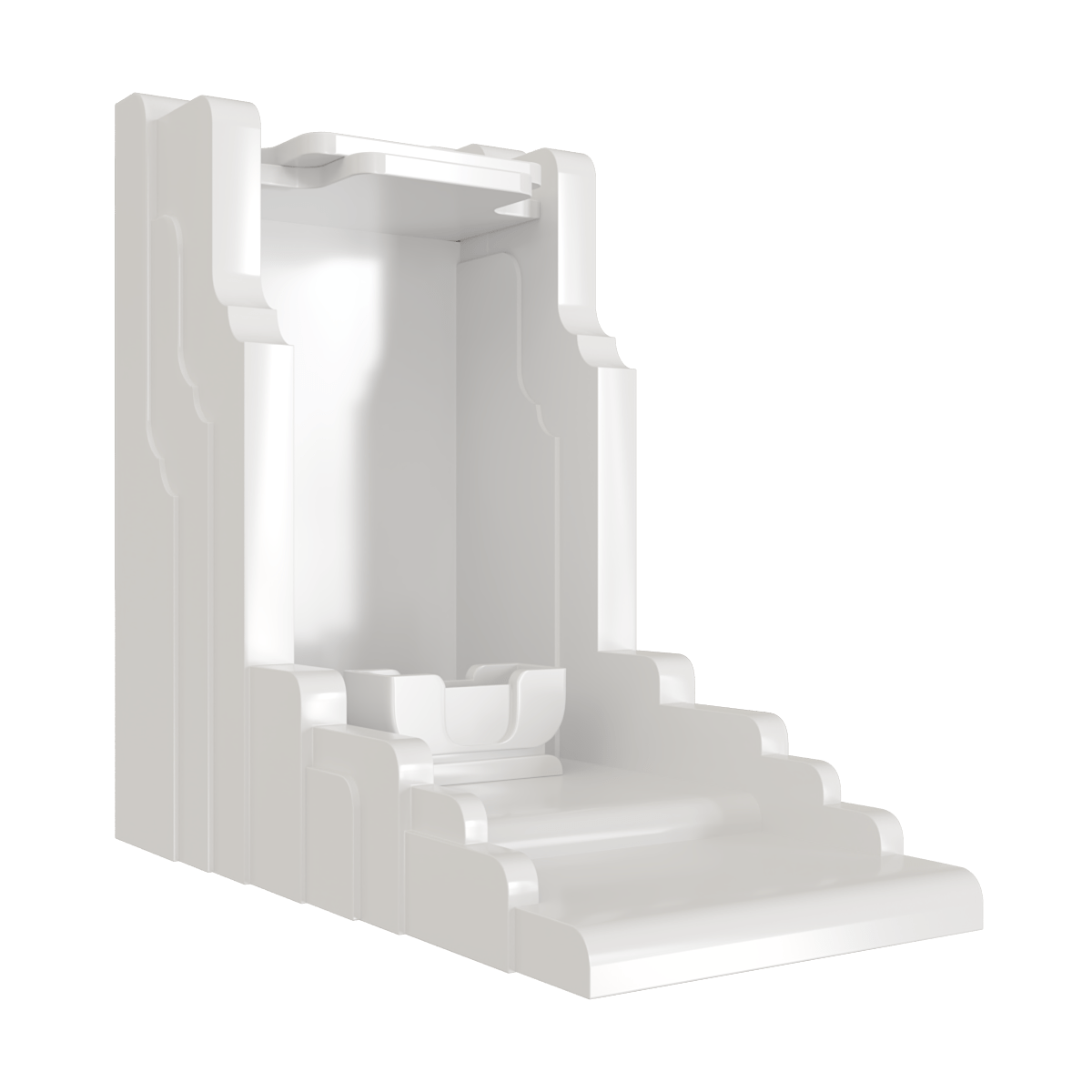 bàn thờ thần tài nghinh sơn trắng tuyết góc nghiêng