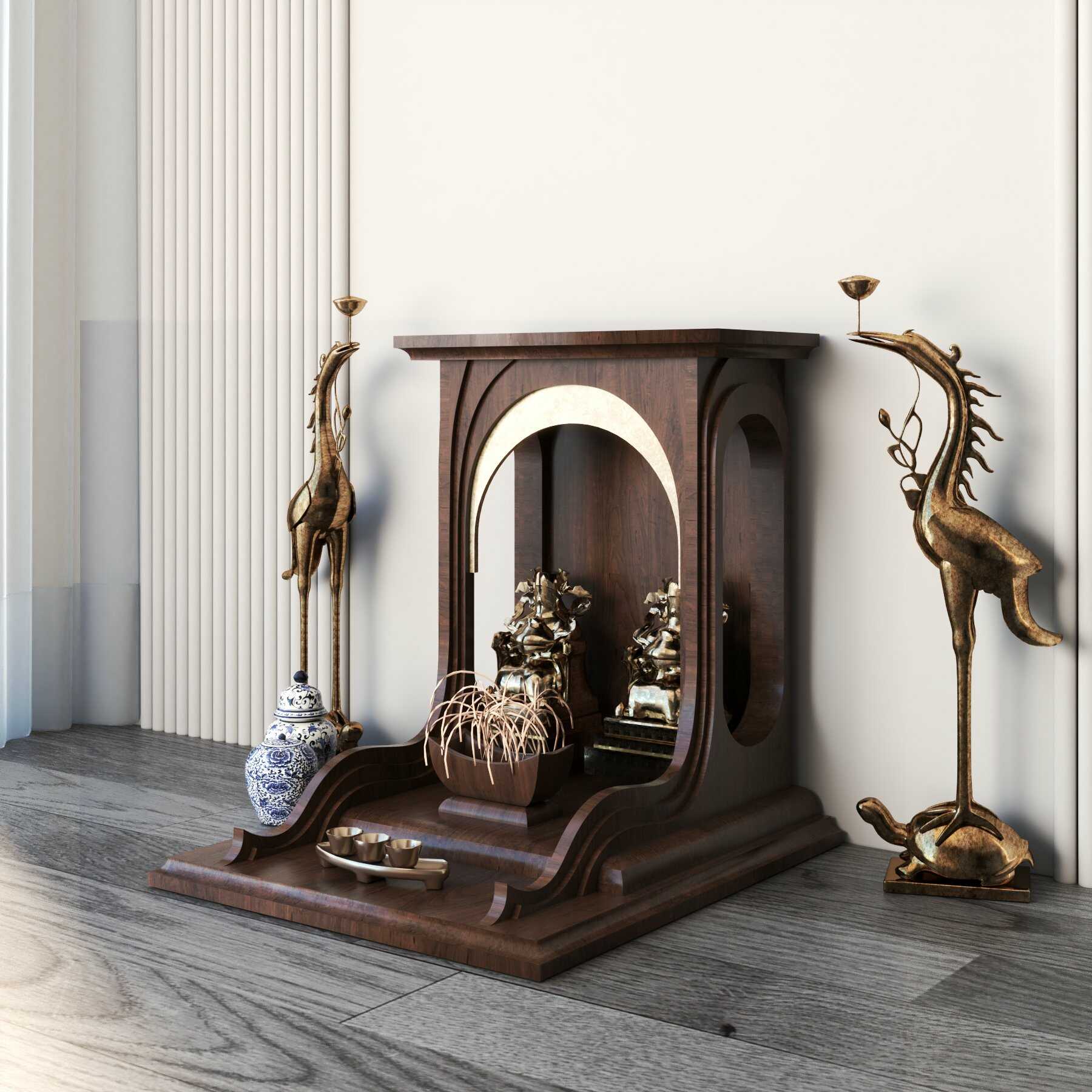 Bàn thờ thần tài Nhật Quang