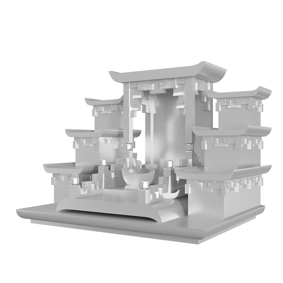 ban-tho-than-tai-tam-cap-thien-an-bach-kim-02 bàn thờ thần tài tam cấp thiên an bạch kim góc nghiêng