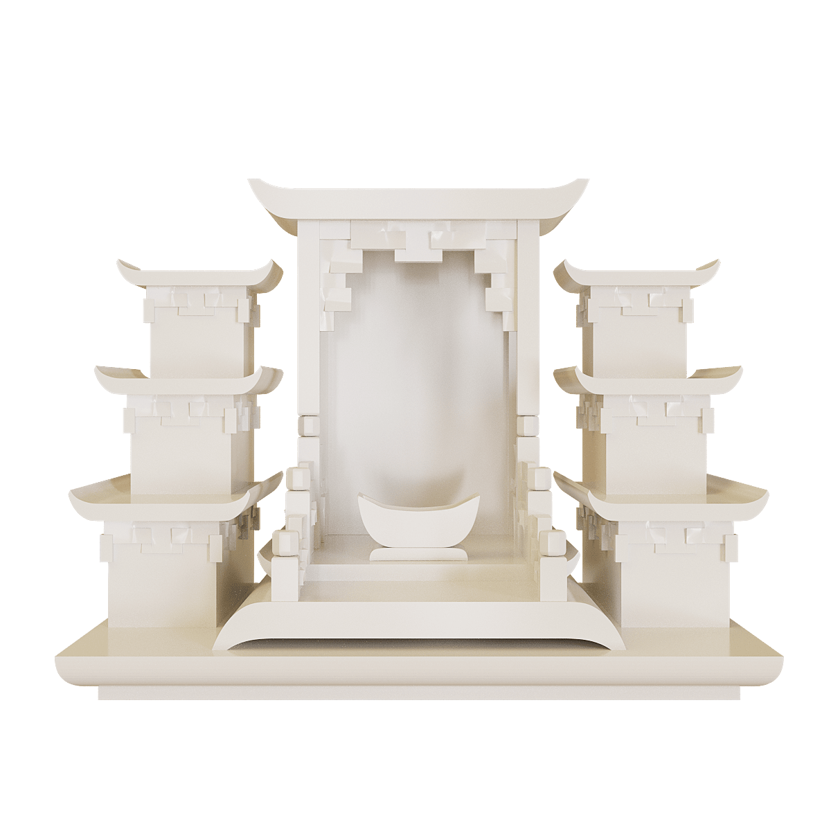 ban-tho-than-tai-tam-cap-thien-an-trang-su-01 bàn thờ thần tài tam cấp thiên an trắng sứ góc chính diện