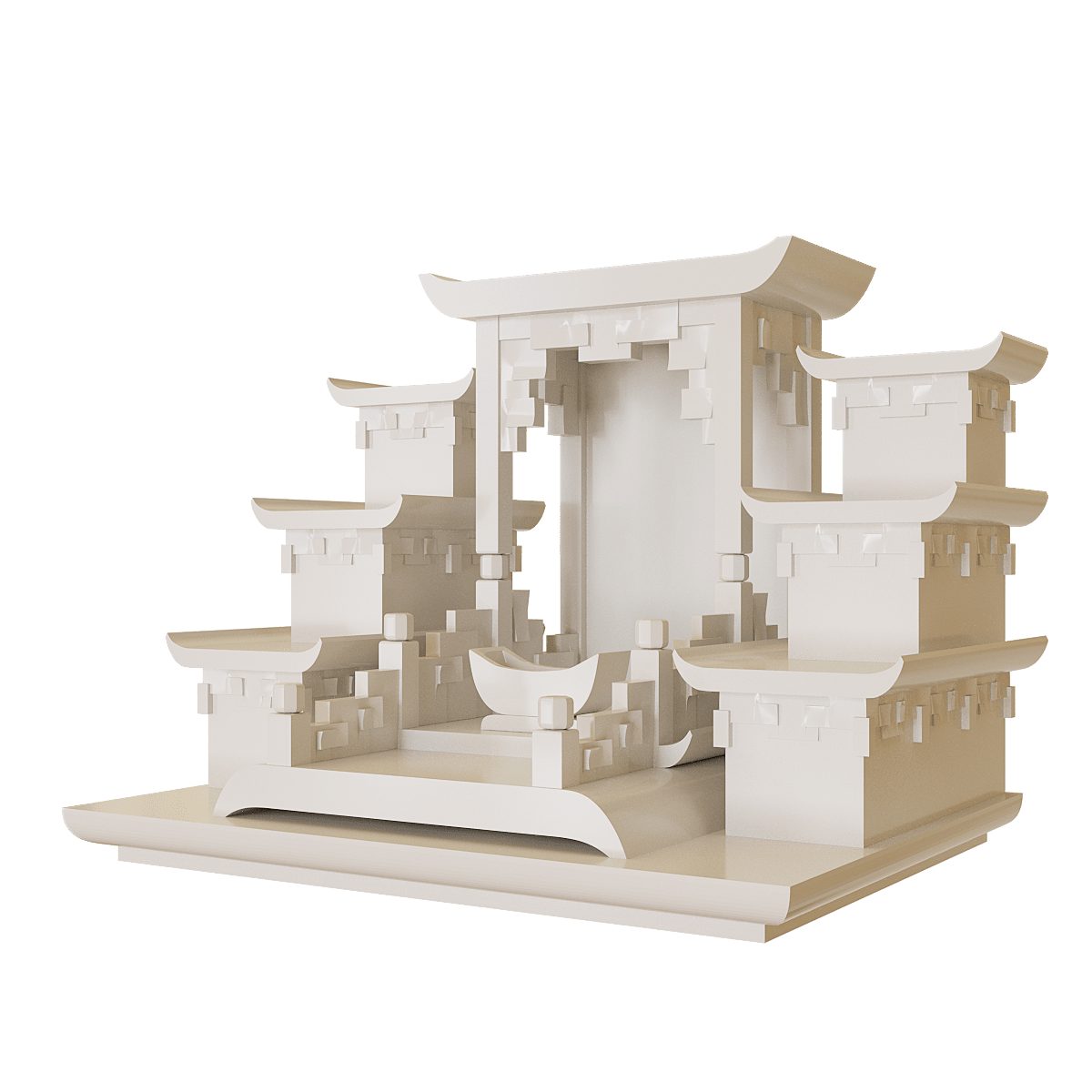 ban-tho-than-tai-tam-cap-thien-an-trang-su-02 bàn thờ thần tài tam cấp thiên an trắng sứ góc nghiêng