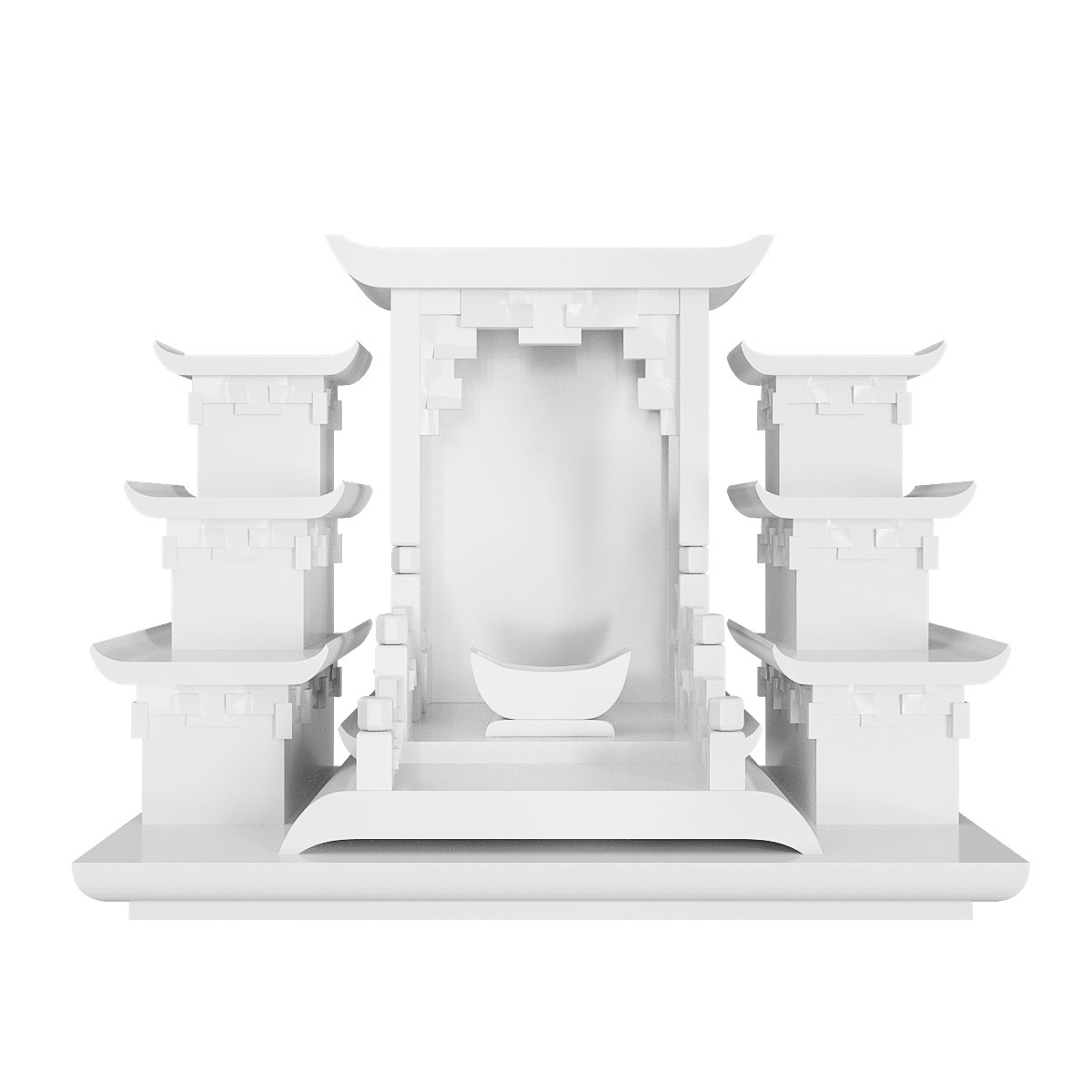 ban-tho-than-tai-tam-cap-thien-an-trang-tuyet-01 bàn thờ thần tài tam cấp thiên an trắng tuyết góc chính diện