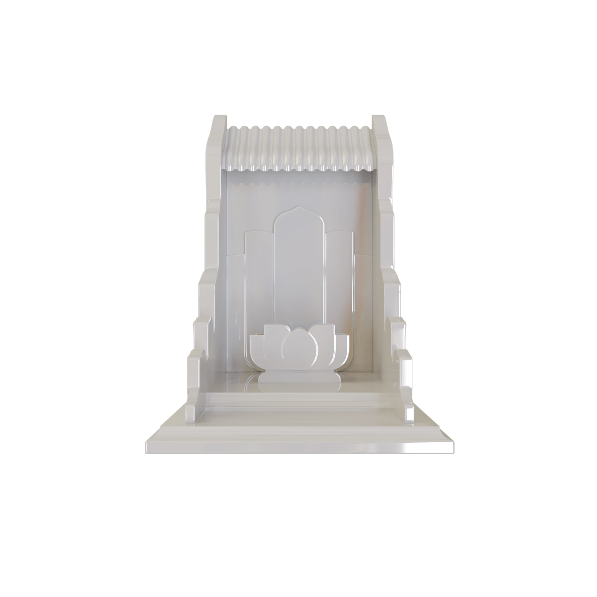 Bàn thờ thần tài vạn liên vạn liên bạch kim góc chính diện