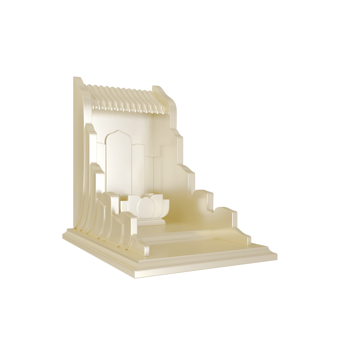 Bàn thờ thần tài vạn liên vạn liên vàng kim góc nghiêng