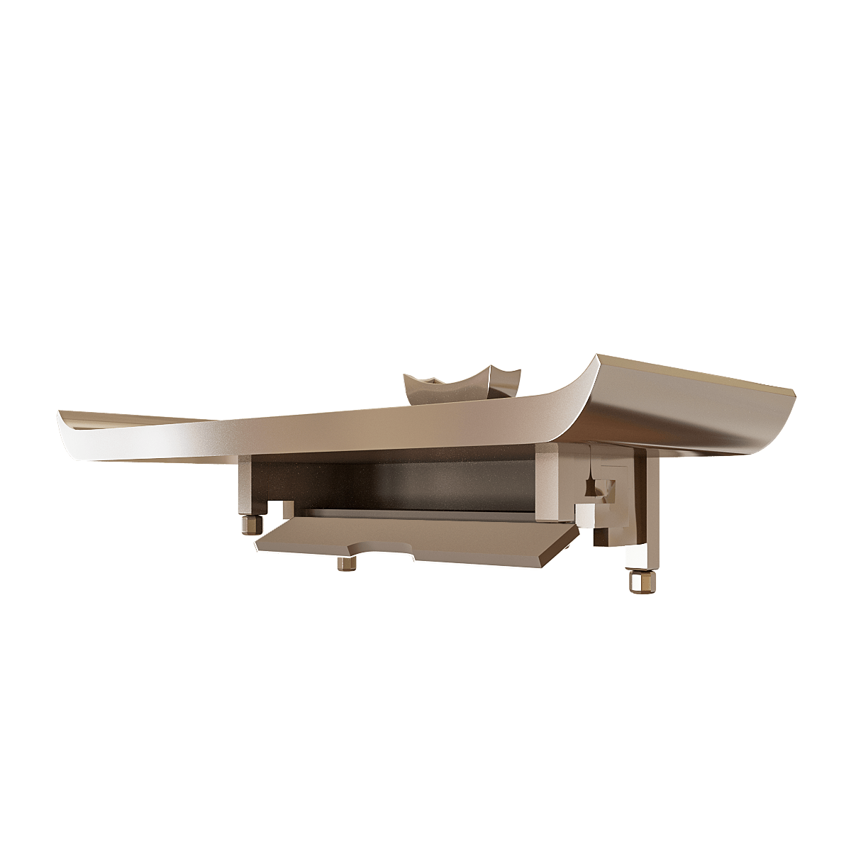 Bàn thờ treo Thiên An màu nâu kim