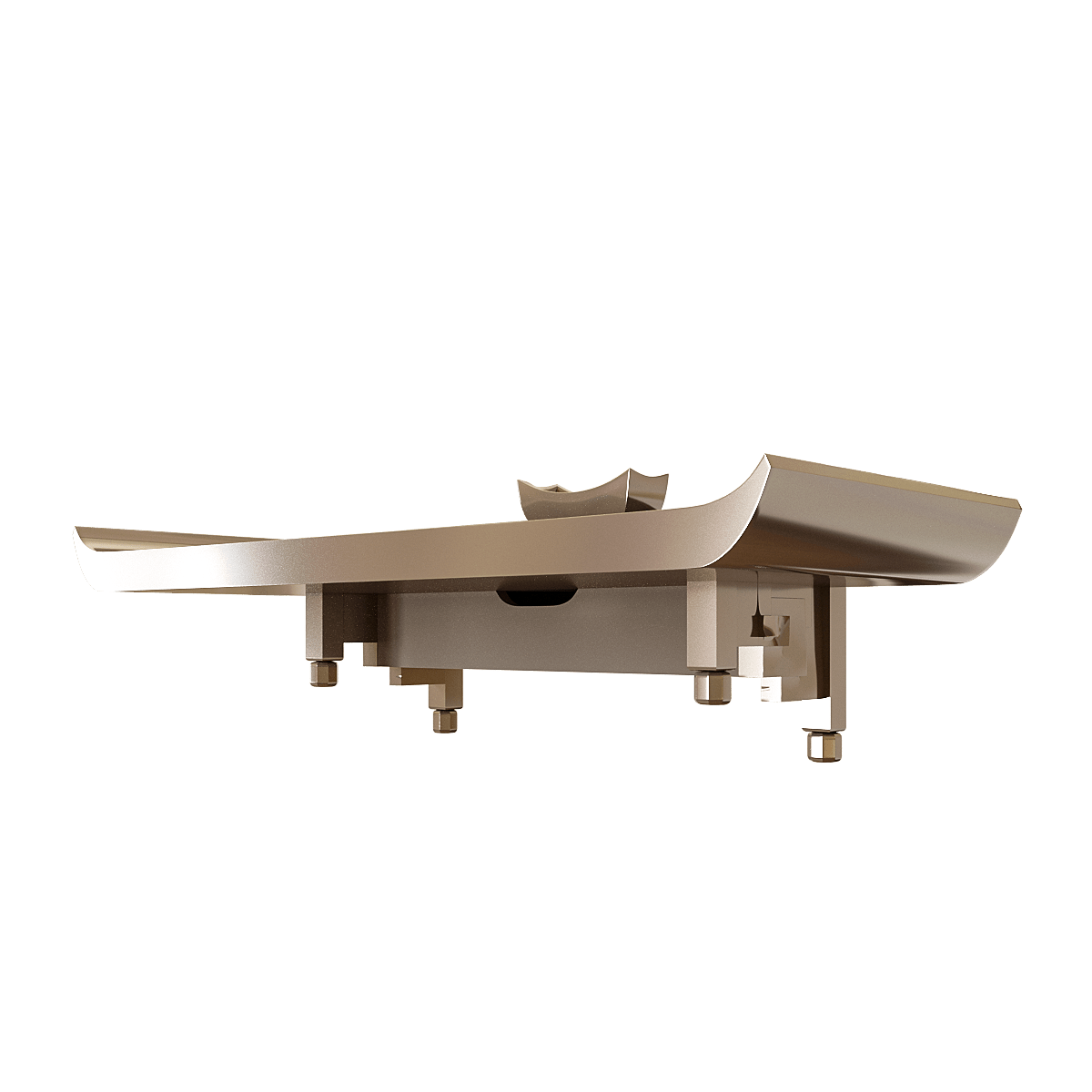 Bàn thờ treo Thiên An màu nâu kim