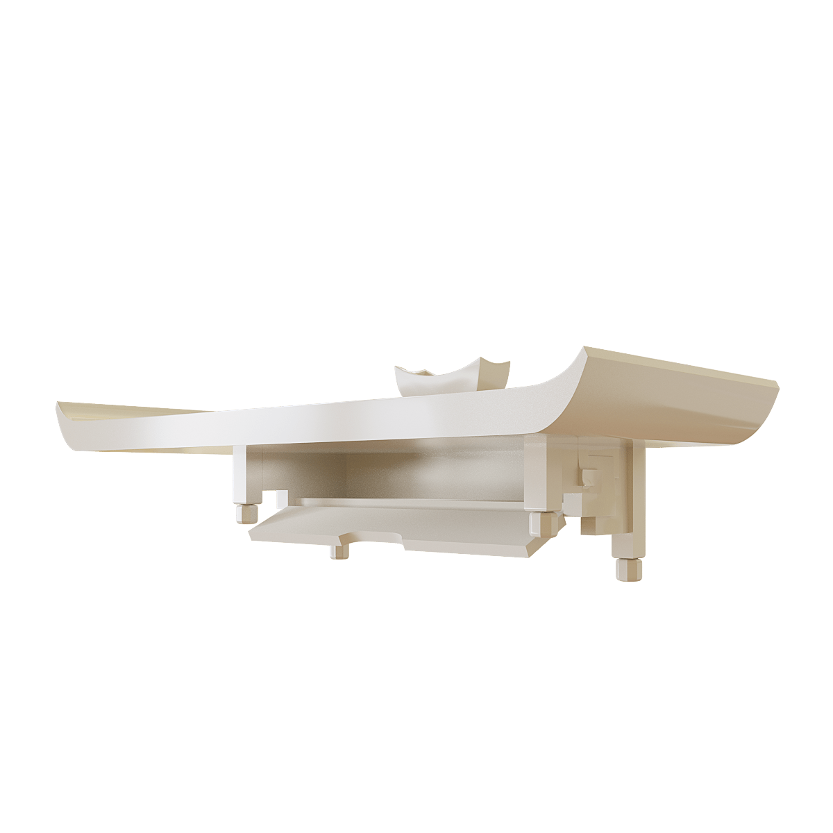 Bàn thờ treo Thiên An màu trắng sứ