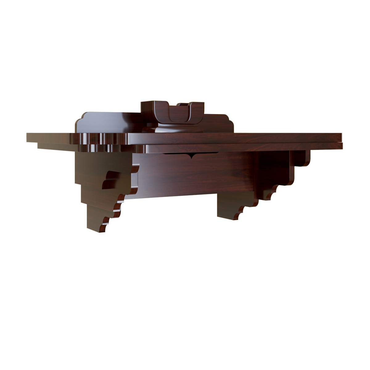 bàn thờ treo nghinh sơn nâu vang