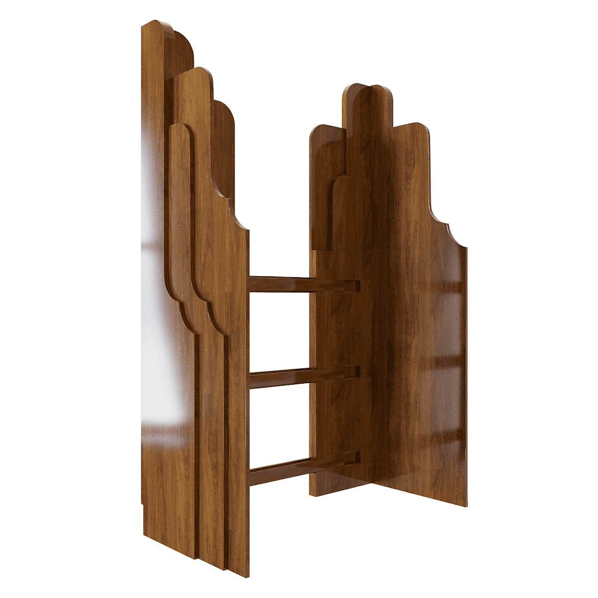 vách bàn thờ nghinh sơn nâu bách góc nghiêng