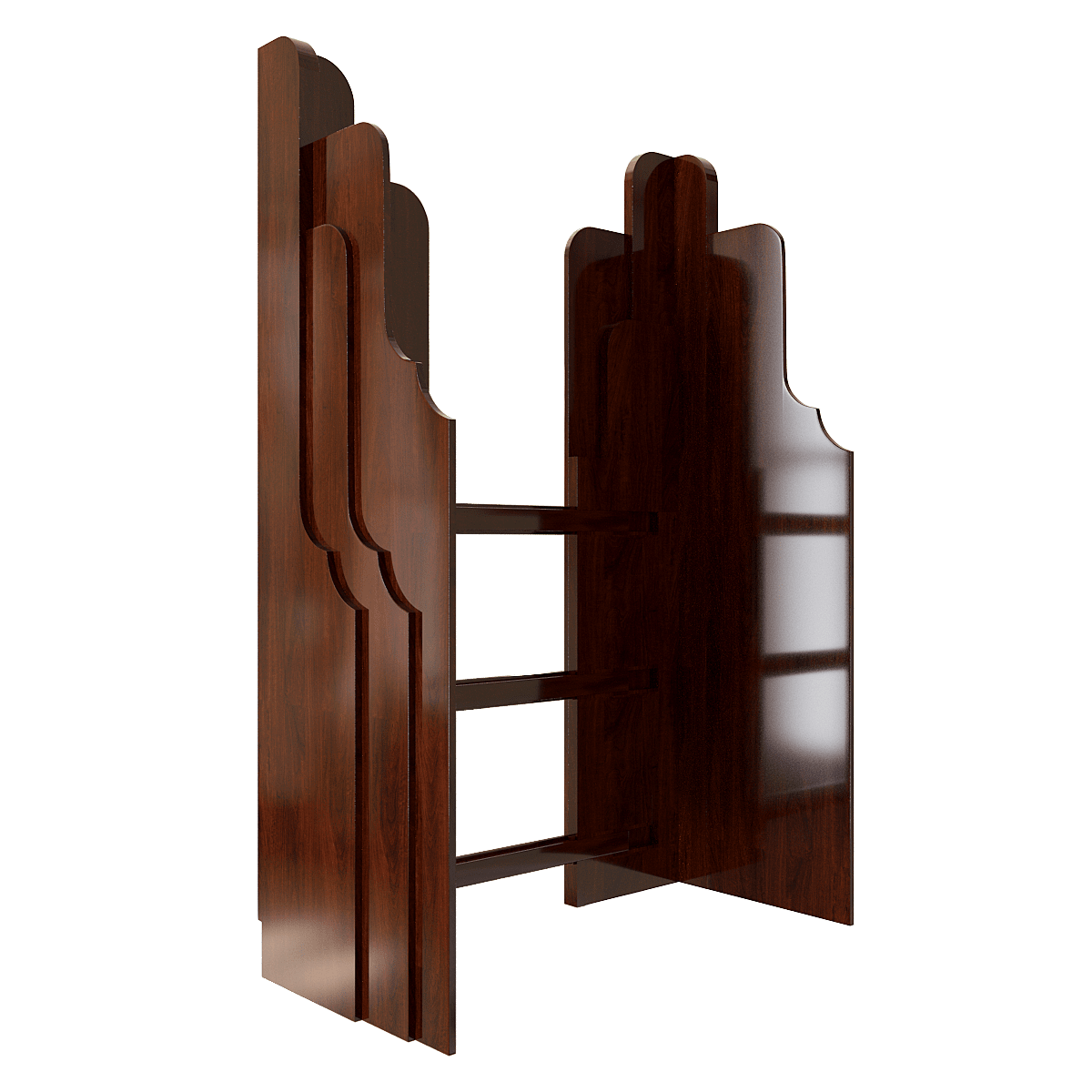 vách bàn thờ nghinh sơn nâu vang góc nghiêng