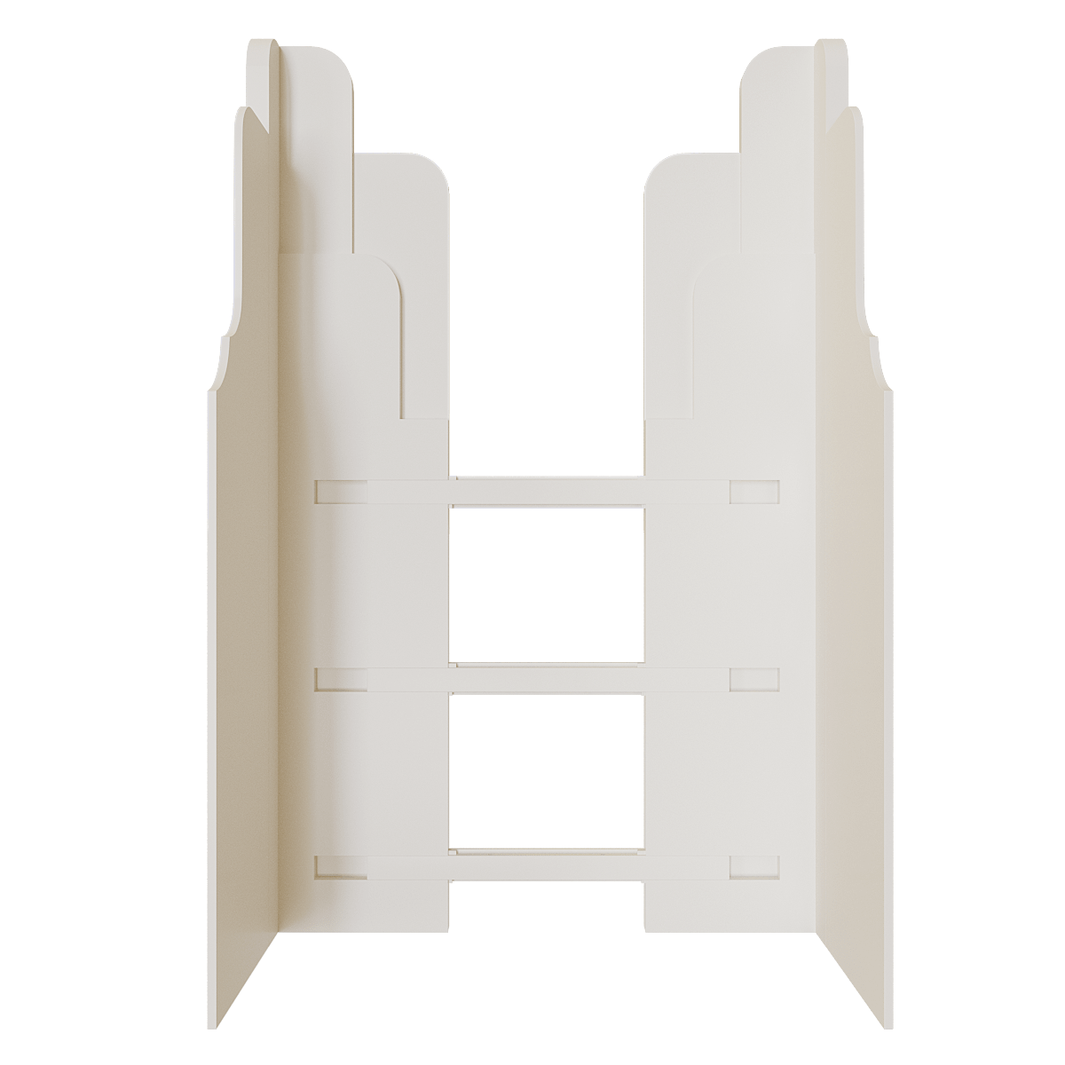 vách bàn thờ nghinh sơn trắng sứ góc chính diện