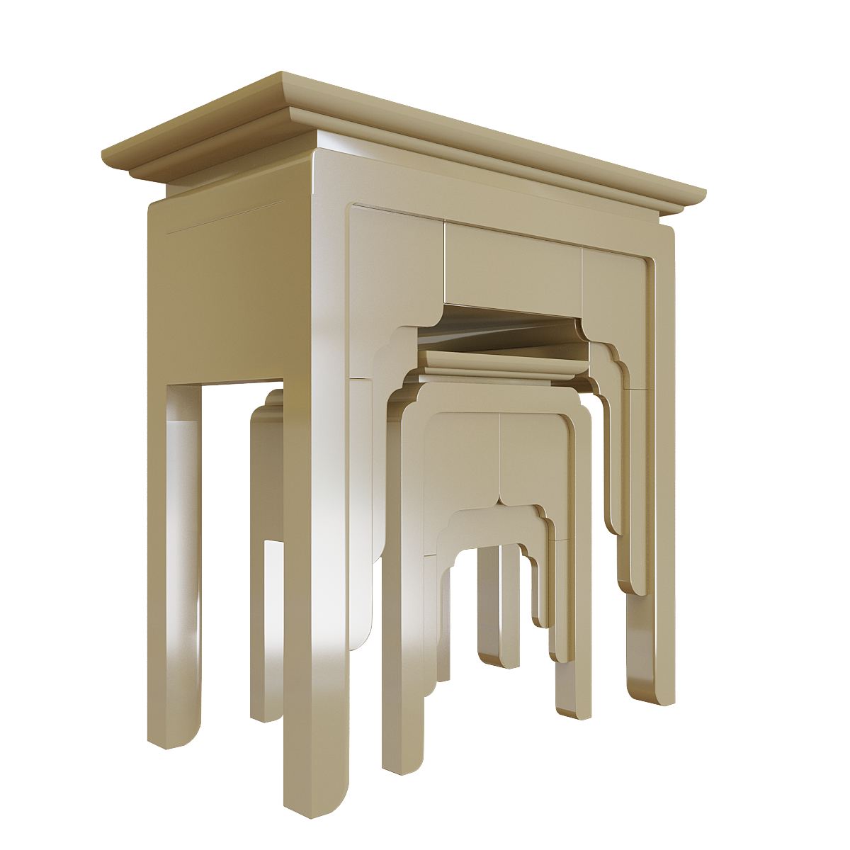 bàn thờ gia tiên Nghinh Sơn màu vàng kim