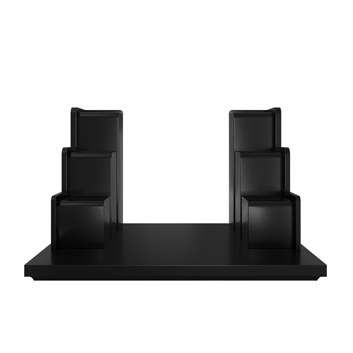 bac-tam-cap-nghinh-son-den-huyen-01 bậc tam cấp nghinh sơn đen huyền góc chính diện