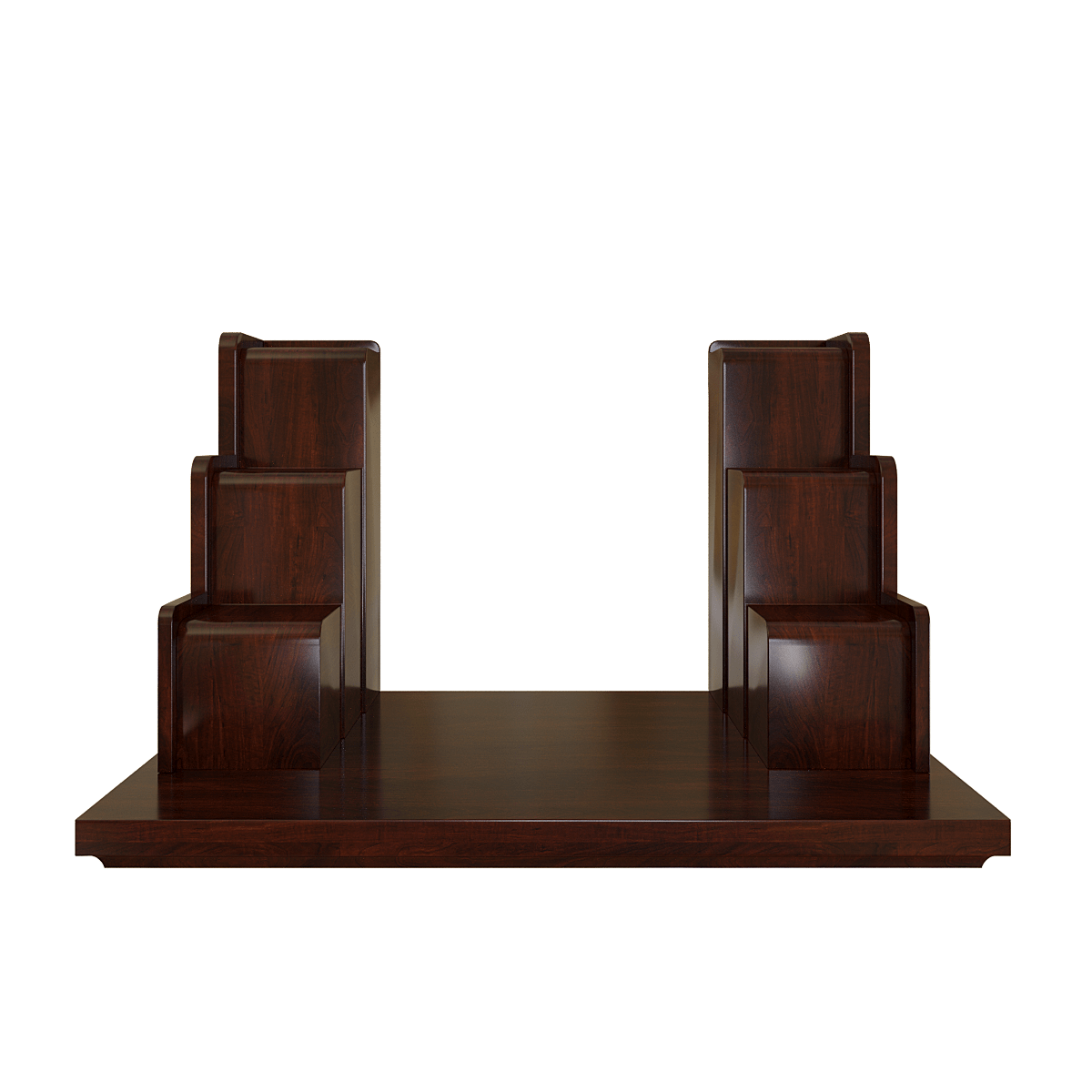 bac-tam-cap-nghinh-son-nau-vang-01 bậc tam cấp nghinh sơn nâu vang góc chính diện