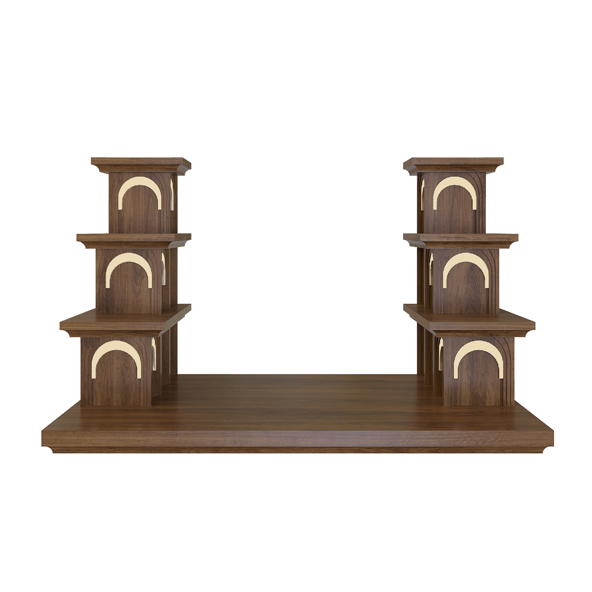 bac-tam-cap-nhat-quang-nau-bach-01 Bậc tam cấp Vạn Liên nâu bách góc chính diện