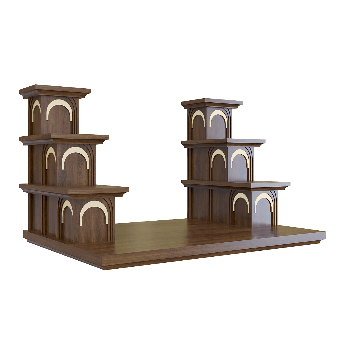 bac-tam-cap-nhat-quang-nau-bach-02 Bậc tam cấp Vạn Liên nâu bách góc nghiêng