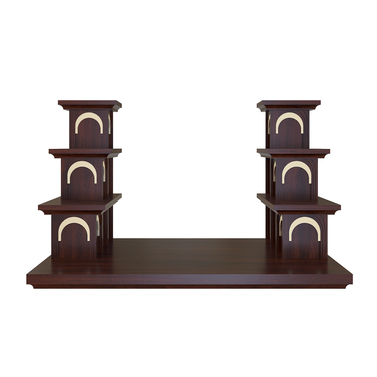 bac-tam-cap-nhat-quang-nau-vang-01 Bậc tam cấp Vạn Liên nâu vang góc chính diện