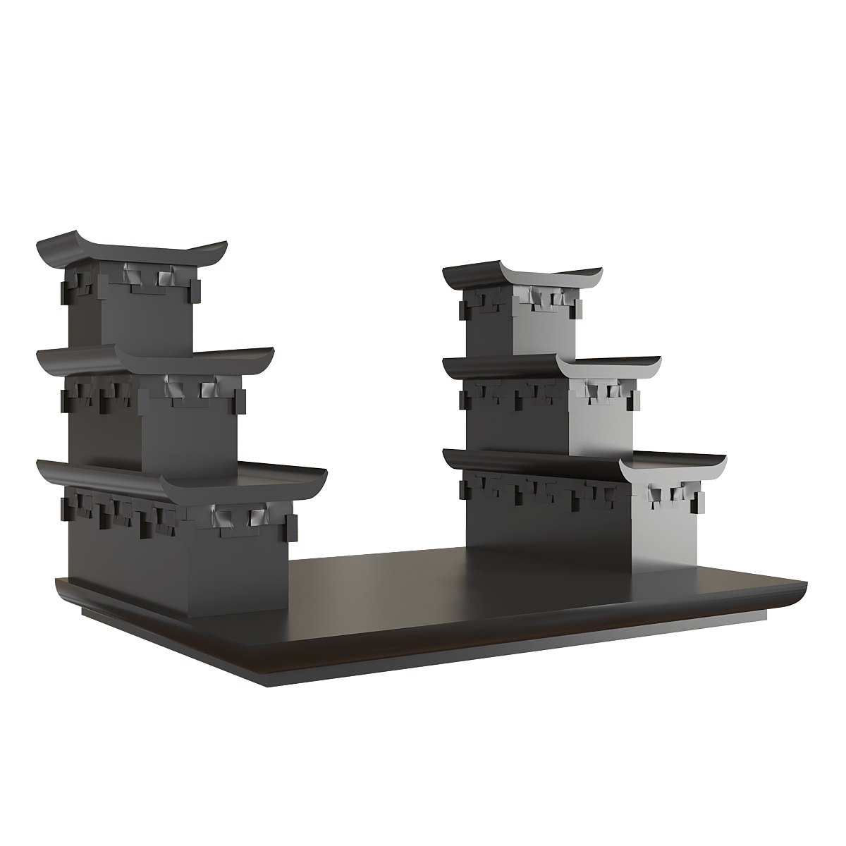 bac-tam-cap-thien-an-den-huyen-02 Bậc tam cấp Thiên An đen huyền góc nghiêng