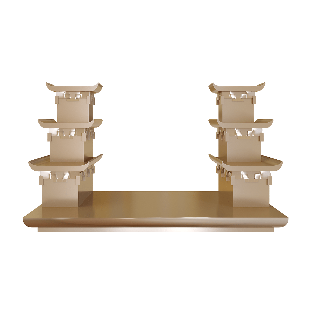 bac-tam-cap-thien-an-nau-kim-01 Bậc tam cấp Thiên An nâu kim góc chính diện