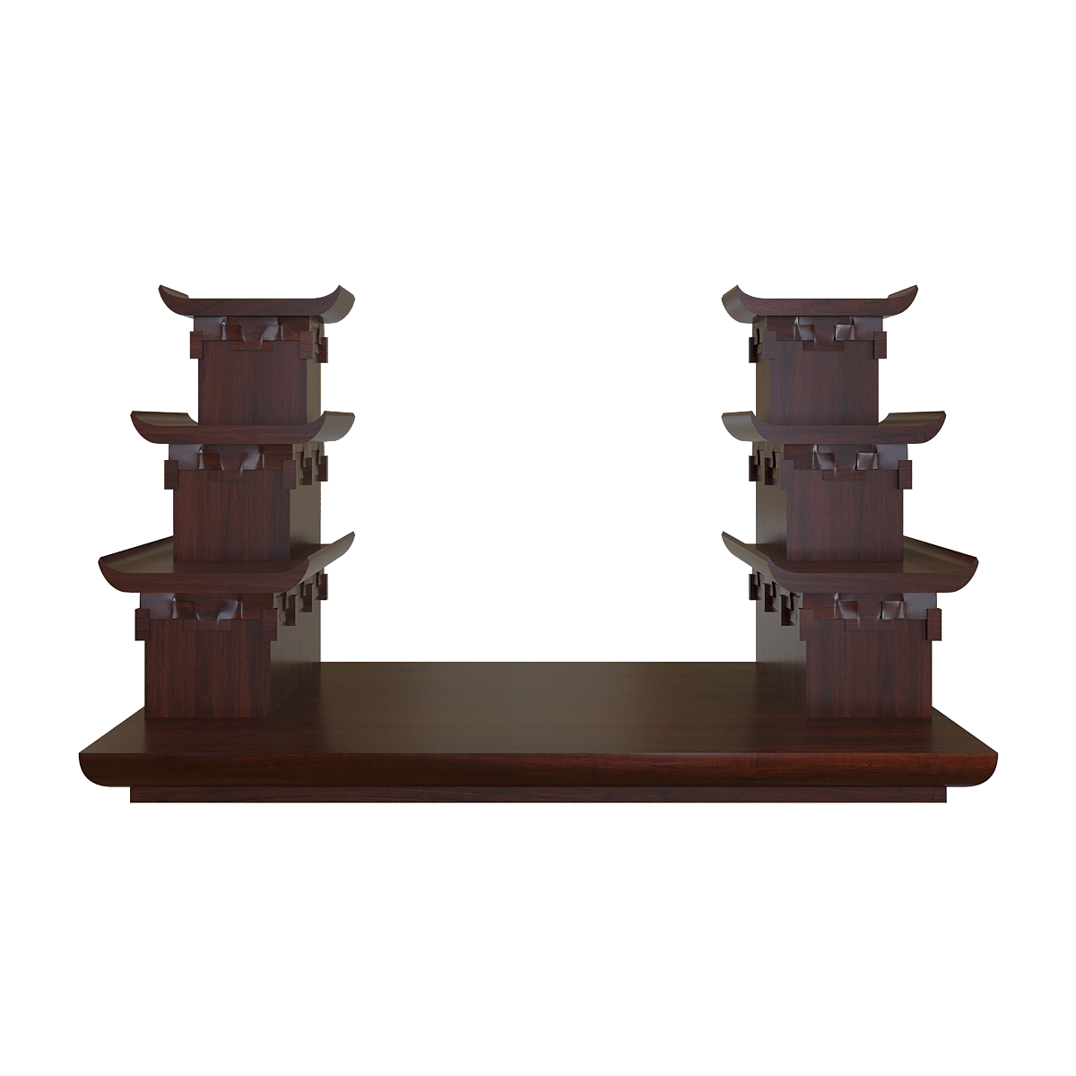 bac-tam-cap-thien-an-nau-vang-01 Bậc tam cấp Thiên An nâu vang góc chính diện