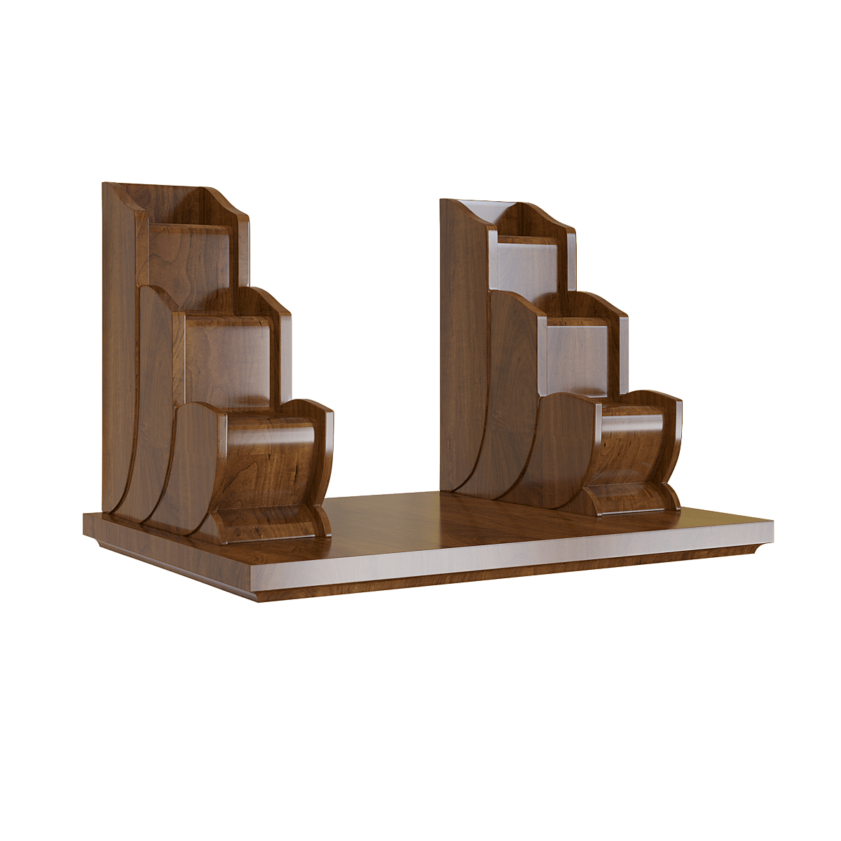 bac-tam-cap-van-lien-nau-bach-03 Bậc tam cấp Vạn Liên nâu bách góc nghiêng