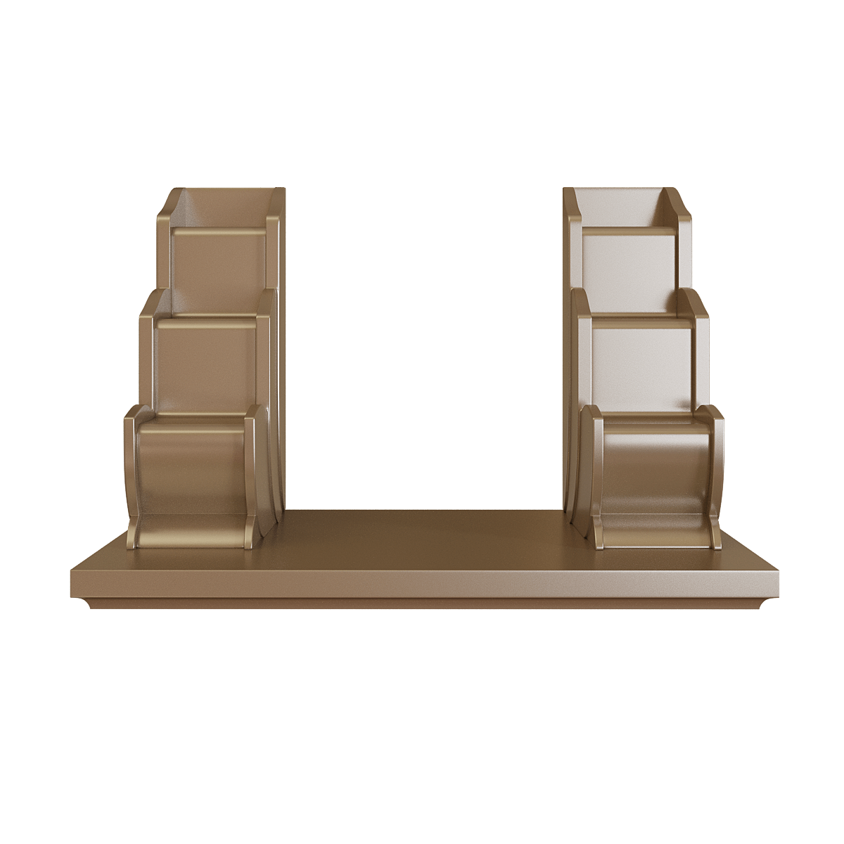 bac-tam-cap-van-lien-nau-kim-01 Bậc tam cấp Vạn Liên nâu kim góc chính diện