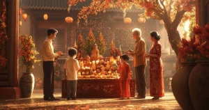 Văn khấn cúng bái gia tiên