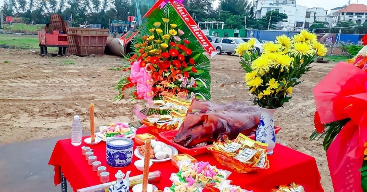 Trình tự cúng động thổ