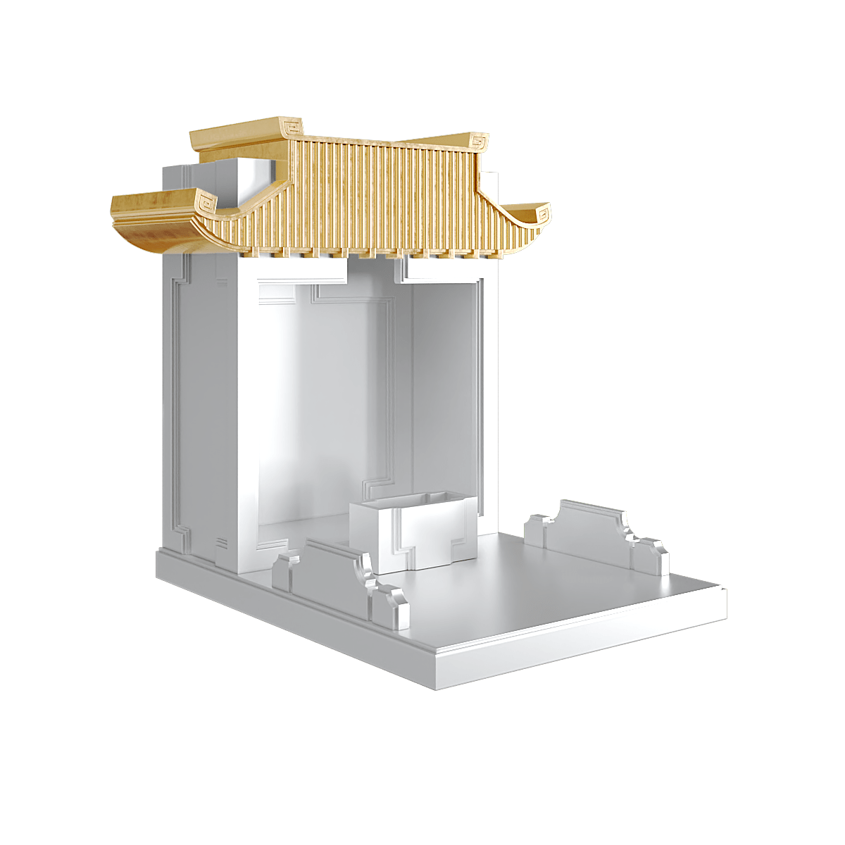 Bàn thờ mãn đường dát vàng bạch kim 1