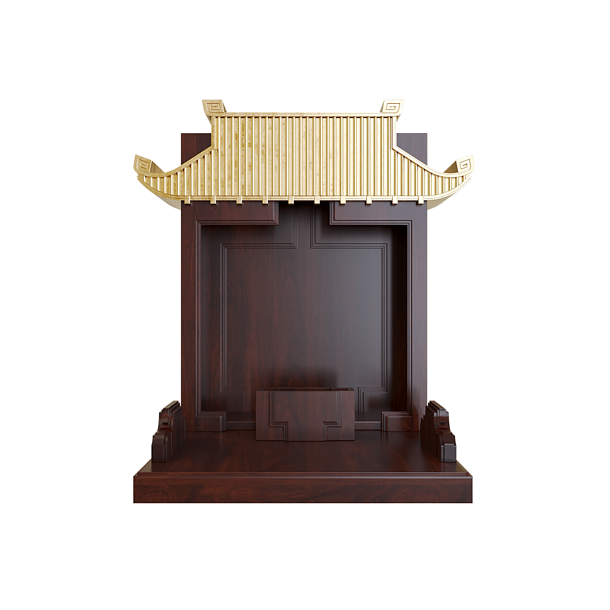 Bàn thờ mãn đường dát vàng nâu vang