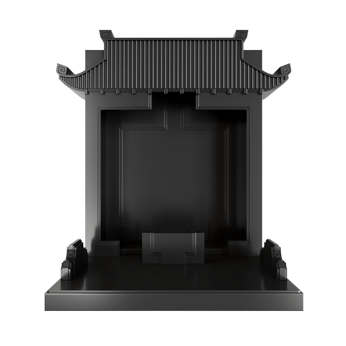 Bàn thờ mãn đường đen huyền