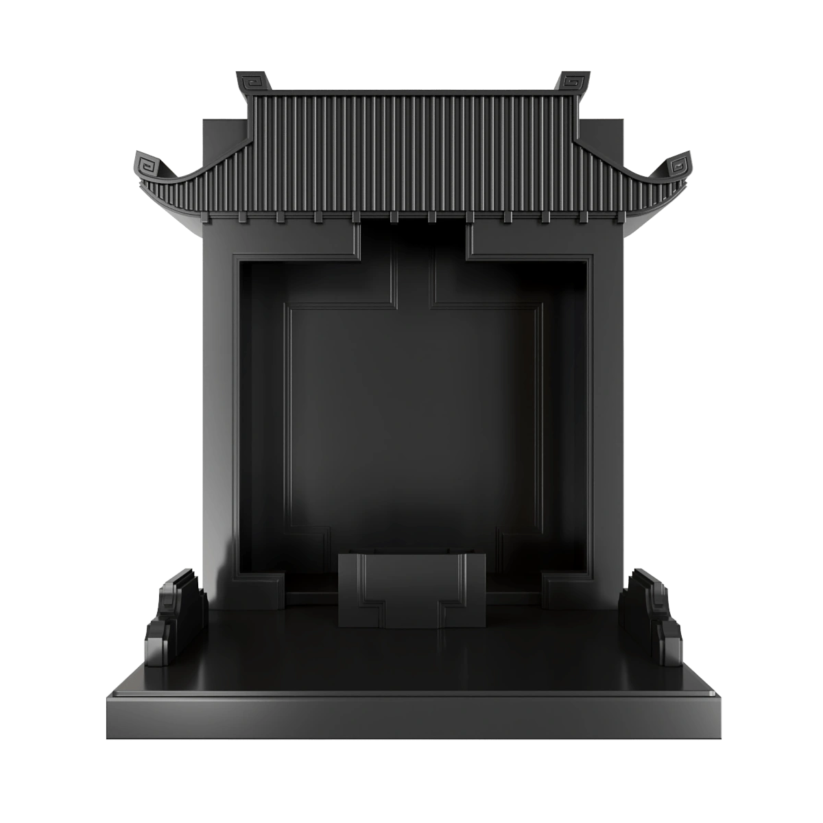 Bàn thờ mãn đường đen huyền