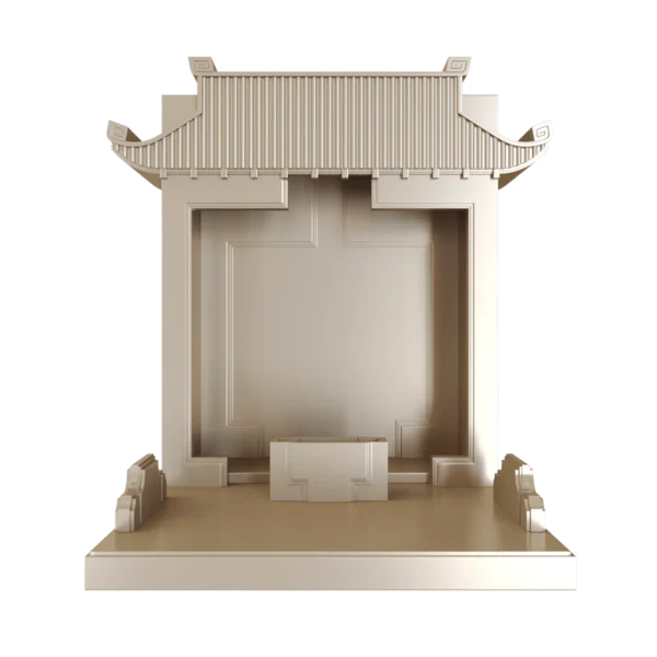 Bàn thờ mãn đường nâu kim