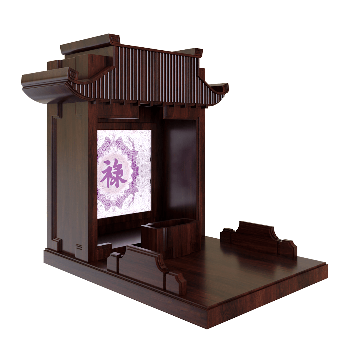 Bàn thờ mãn đường trúc chỉ nâu vang 1