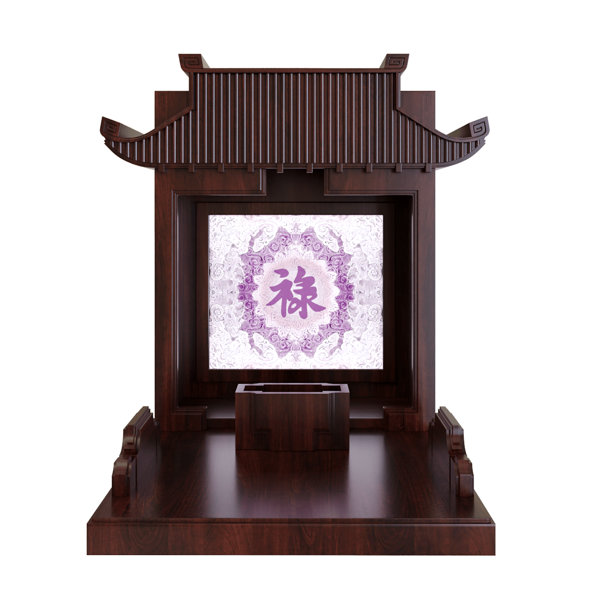 Bàn thờ mãn đường trúc chỉ nâu vang