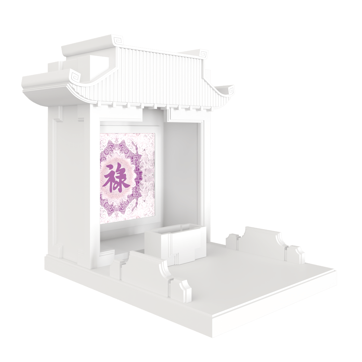 Bàn thờ mãn đường trúc chỉ trắng tuyết 1