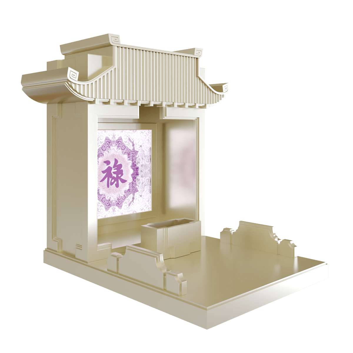 Bàn thờ mãn đường trúc chỉ vàng kim 1