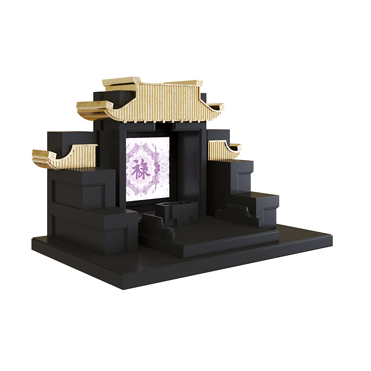 ban-tho-tam-cap-dat-vang-man-duong-truc-chi-den-huyen-1 Bàn thờ tam cấp dát vàng mãn đường trúc chỉ đen huyền 1