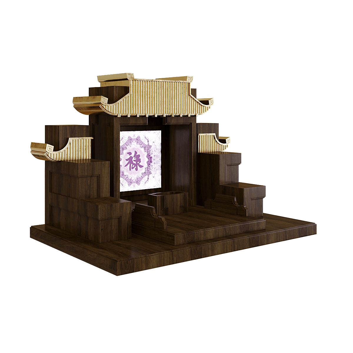 ban-tho-tam-cap-dat-vang-man-duong-truc-chi-nau-bach-1 Bàn thờ tam cấp dát vàng mãn đường trúc chỉ nâu bách 1