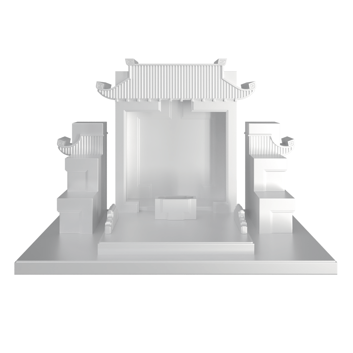 Bàn thờ tam cấp mãn đường bạch kim